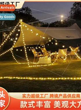 Outdoor camping light string led solar light bulb ball light