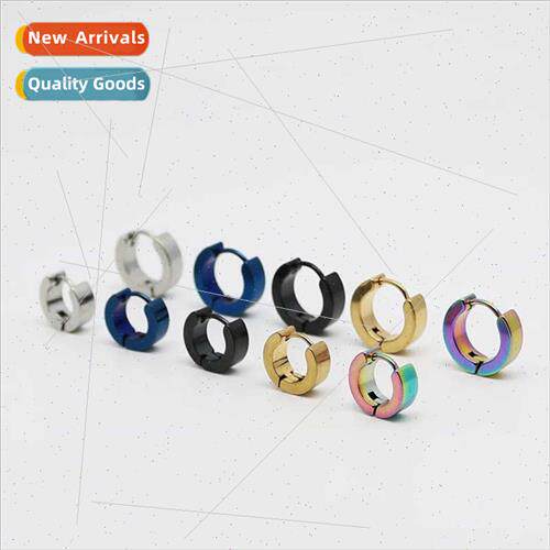 Koreainflux male popular plane round ear clip earrings femal
