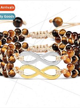 ring turquoise bracelet men braided adjustable 4mm beads all