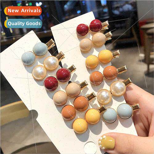 Mini sugar bean child hairpin ins cute girl Korean  side hai