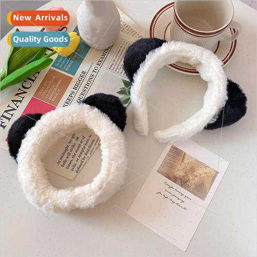 New cartoon bear ears plush hair bands female cute fluffy wi