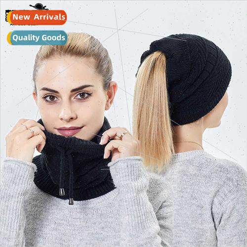 9848 fall winter padded head wrap cap men women set head hat