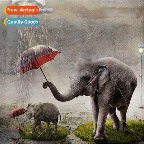 Elephant mother son diamond painting new DIY full round diam