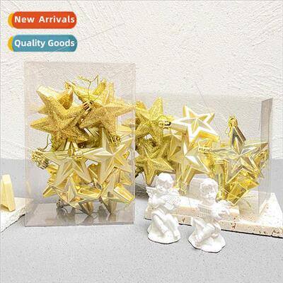 Christmas five-pointed star Plastic three-dimensional five-s