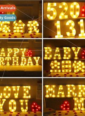 Letter light led surprise happy birthday confession proposal