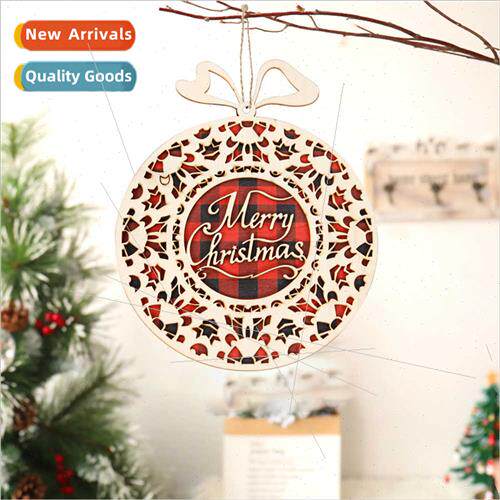 New Christmas wooden pendant Merry Christmas wooden sign roo