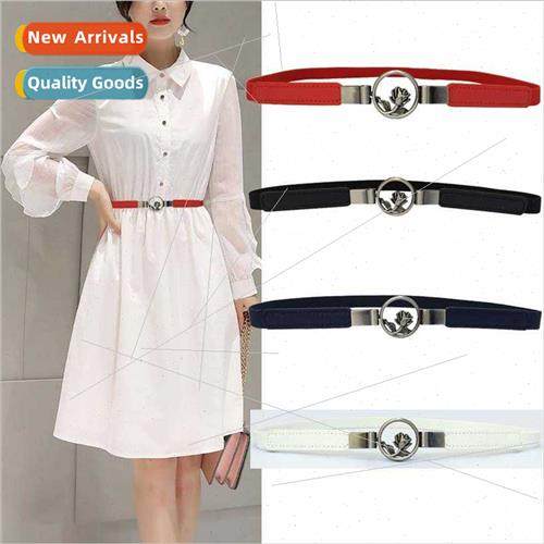 new elastic small belt female Korean wild dress decorative e