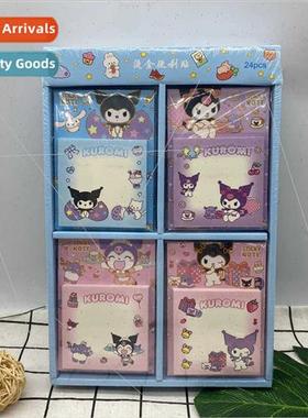 High-color convenience stickers plaid note pad ins wind offi