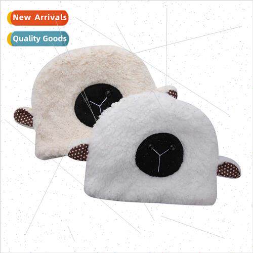 Sheep hat female autumn winter warm ear protection lamb wool