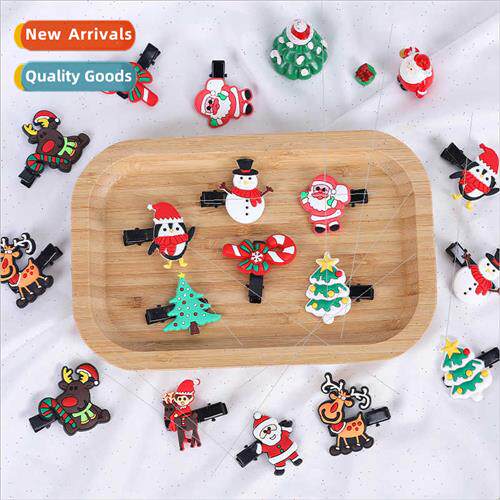 New Christmas Hair Clip Set Hair Cards Christmas Tree Snowfl