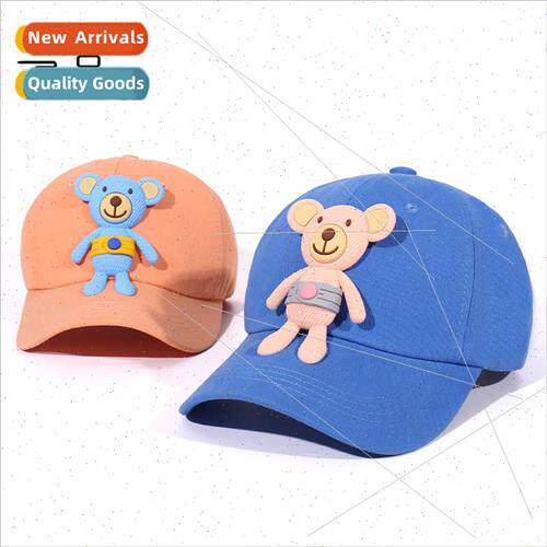 Bear doll baseball cap Korean summer new cute patch bear sun