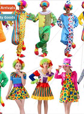Child Clown Costume Game Party Costume Dress Men Women Adult