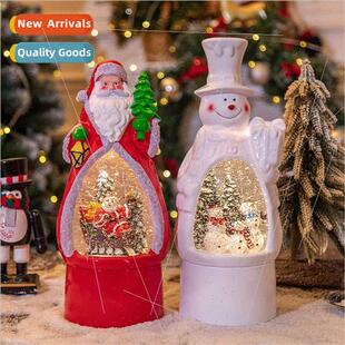 Christmas decorations elderly snowman octave crystal ball Ch