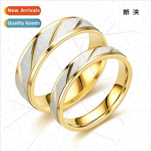 New Twill Ring Stainless Steel Couple Rings Fashion Lot Flow