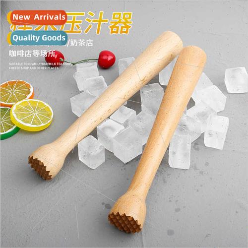 Beechwood Juice Press Wooden Cocktail Crush Ice Stick Lemon