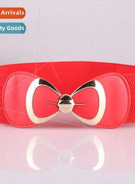 Fashion Trend Belt Korea Women Belt Bow Elastic Belt Waistba