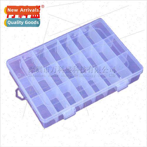 24 compartments detachable transparent plastic hardware tool