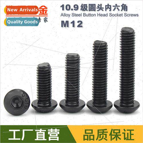 10.9 round head socket head cap screws round cup M12*16 20 2