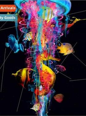 Diamond painting new DIY jellyfish full round diamond handma