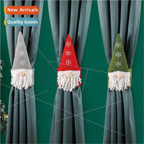 Christmas gnome old man curtain grommets faceless old man de