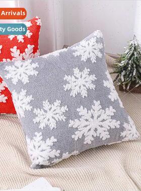 mple Christmas snowflake pillow creative pillow cover holida