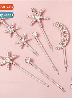 Korean creative  hairpin daily versatile rhinestone hairpin