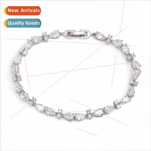 2022 New Trend Fashion Water Drop Zirconia Splicing Bracelet