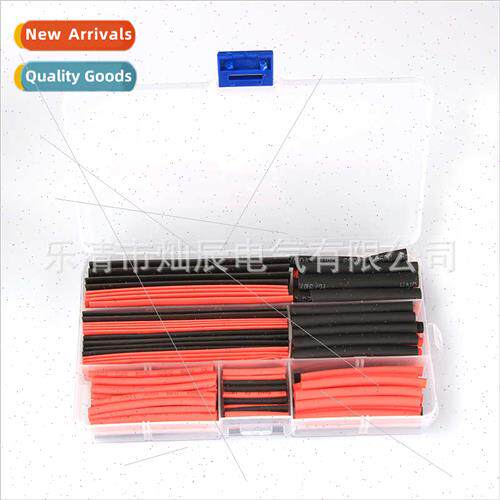 150pcs Boxed Black Red Heat Shrinkable Tubing Cable Wire Ins