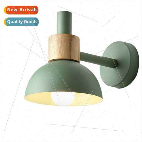 Modern simple bedroom bedside wall lamp Scandinavian fresh B