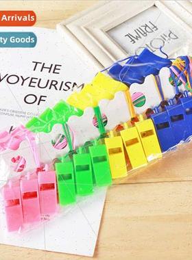 Colorful Plastic Whistle Referee Whistle Sports Cheering Lan