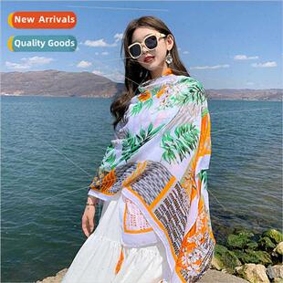 Cotton linen four seasons Qingfeng travel sunscreen silk sca