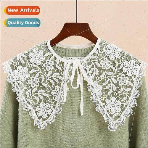 Lace shawl false collar children dresses match gods collars