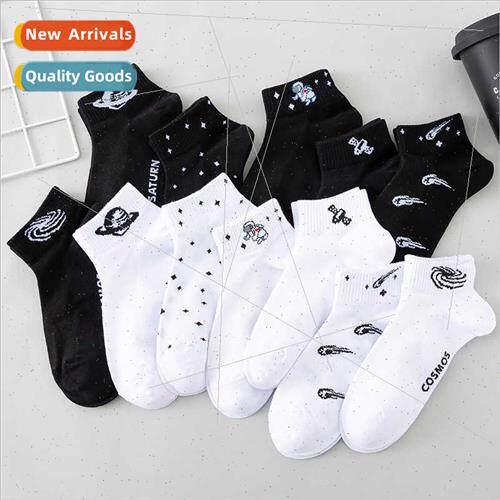 Summer thin mesh black whe socks men women short socks boat