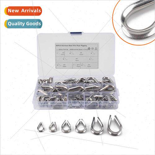 60pcs boxed-M1.5-M6 Stainless 304 wire rope ferrule chicken