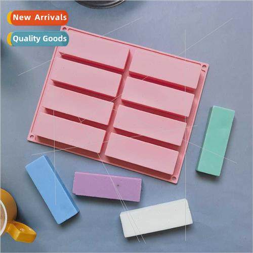 licone 8 straight rectangular soap chocolate DIY cake Ice cu