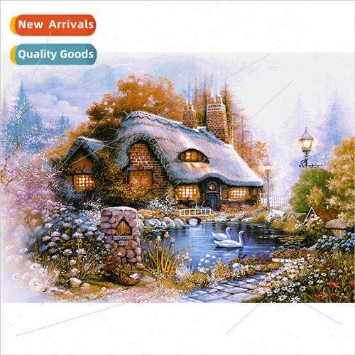 New small handmade full diamond decorative wall art est snow