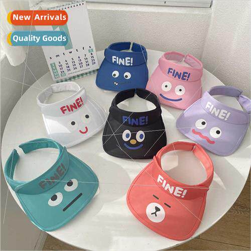 Children sunscreen sun hat summer new cartoon cute boys girl