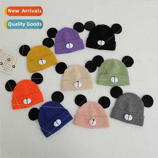 Baby hat winter toddler thickened wool cap cute super cute m