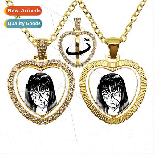 Horror Anime Shunji Ito Love Necklace Cartoon Character 360