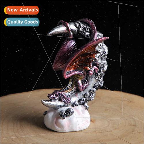 Halloween decorative ornaments moonlight dragon statue resin