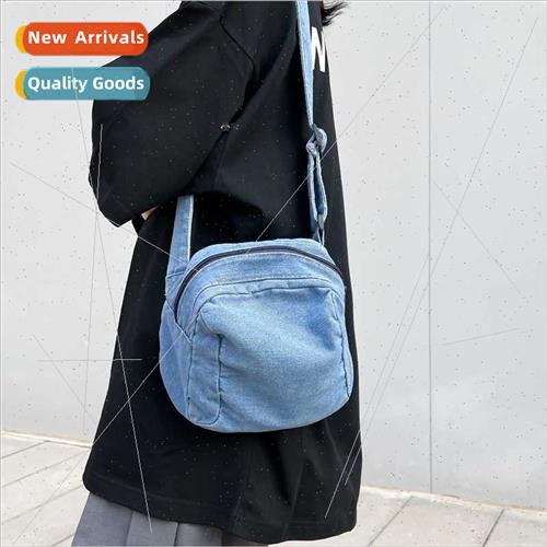 Washed denim crossbody bag bag female 2023 spring new shell