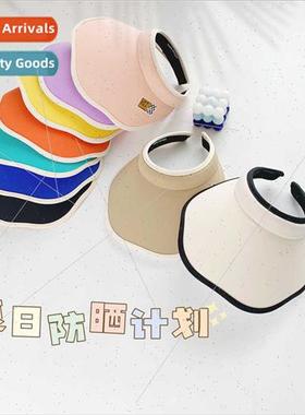 Summer children hollow top hat outdoor outing sports baby su