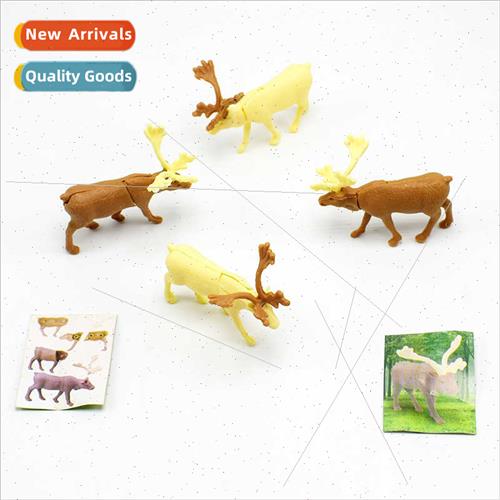 Children DIY assembling combination elk animal small toys tw