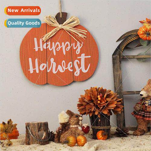 Harvest Halloween Home Decorations Pumpkin Alphabet Wooden P