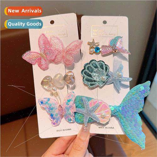 Korea children hair clips cute sweet girl duckbill clip high