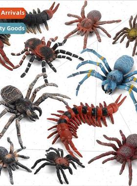 soft plastic centipede spider spoprops set static model toys