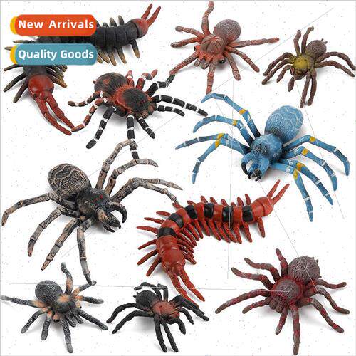 soft plastic centipede spider spoprops set static model toys