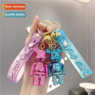 book penda violent car cute bag chain key bear fluid Acrylic