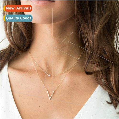 Europe simple hundred female exquise jewelry double compound