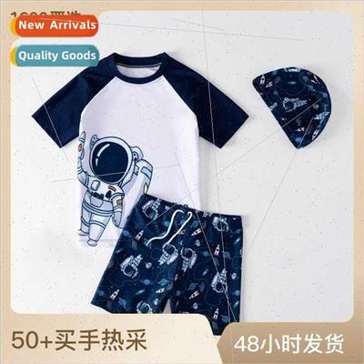 Childrens swimsus boys 2023 new boys spl quick-dry swimsu ki